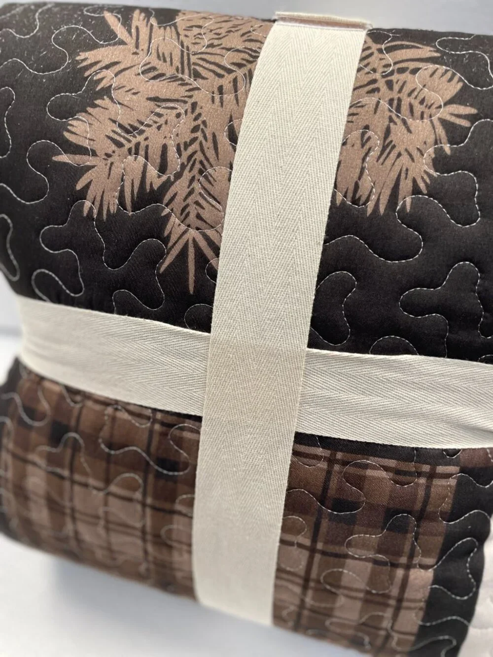 Linery Nature Mosaic Reversible Quilt Set, 3 Piece King, NWT